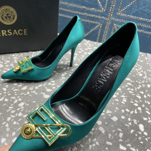 Replica Versace High-Heeled Shoes For Women #1185599 $115.00 USD for Wholesale