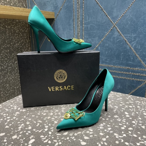 Replica Versace High-Heeled Shoes For Women #1185599 $115.00 USD for Wholesale