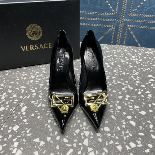 Replica Versace High-Heeled Shoes For Women #1185602 $115.00 USD for Wholesale