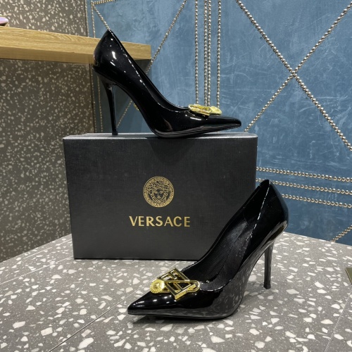 Replica Versace High-Heeled Shoes For Women #1185602 $115.00 USD for Wholesale