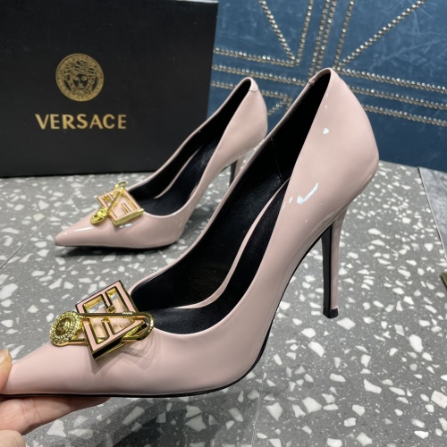 Versace High-Heeled Shoes For Women #1185603, $115.00 USD, [ITEM#1185603], Versace High-Heeled Shoes