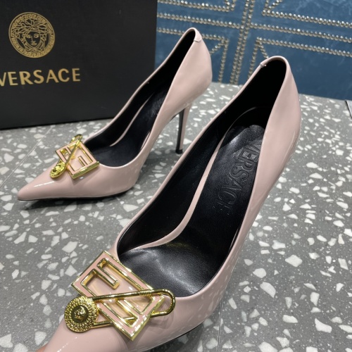 Replica Versace High-Heeled Shoes For Women #1185603 $115.00 USD for Wholesale