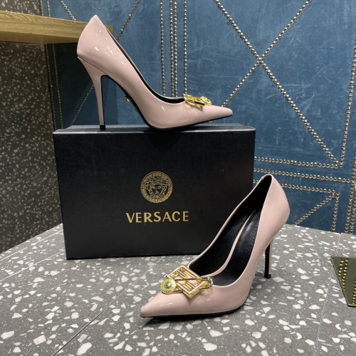 Replica Versace High-Heeled Shoes For Women #1185603 $115.00 USD for Wholesale