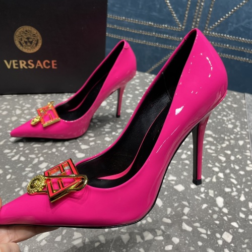 Versace High-Heeled Shoes For Women #1185604, $115.00 USD, [ITEM#1185604], Versace High-Heeled Shoes