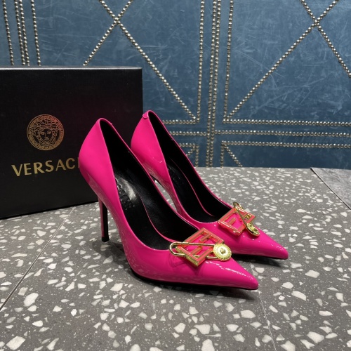 Replica Versace High-Heeled Shoes For Women #1185604 $115.00 USD for Wholesale