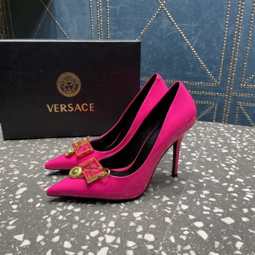 Replica Versace High-Heeled Shoes For Women #1185604 $115.00 USD for Wholesale