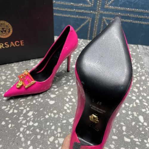 Replica Versace High-Heeled Shoes For Women #1185604 $115.00 USD for Wholesale