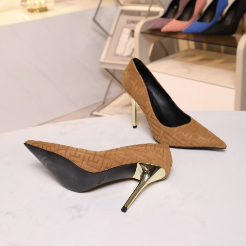 Replica Balmain High-Heeled Shoes For Women #1185907 $80.00 USD for Wholesale