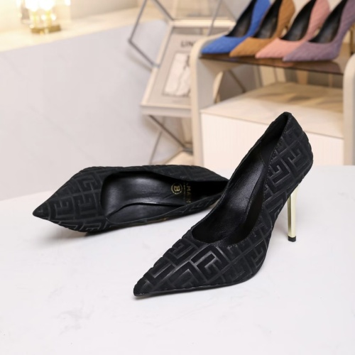 Replica Balmain High-Heeled Shoes For Women #1185912 $80.00 USD for Wholesale