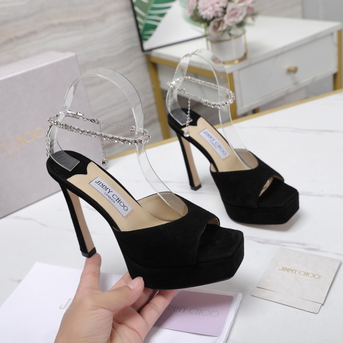 Replica Jimmy Choo Sandals For Women #1185998 $128.00 USD for Wholesale