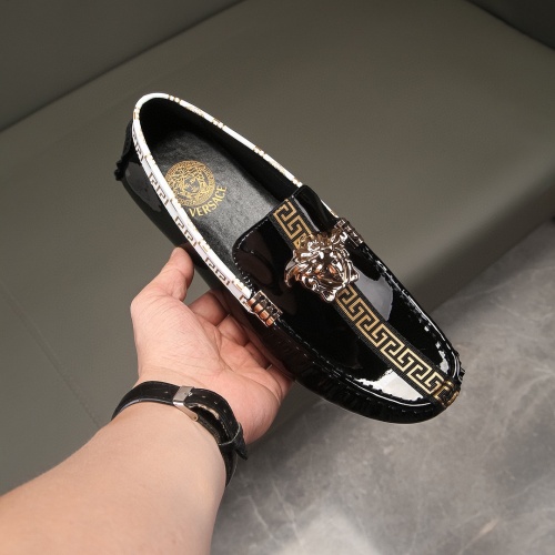 Replica Versace Leather Shoes For Men #1186117 $68.00 USD for Wholesale