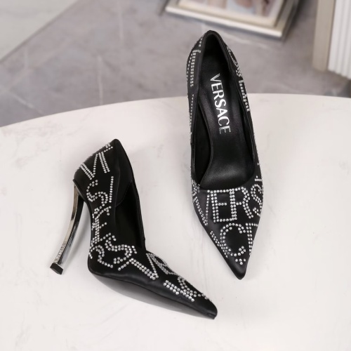 Replica Versace High-Heeled Shoes For Women #1187398 $88.00 USD for Wholesale