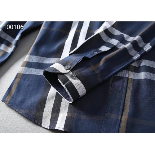 Replica Burberry Shirts Long Sleeved For Men #1192196 $38.00 USD for Wholesale