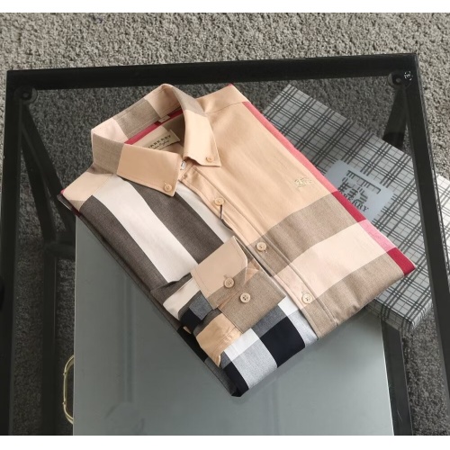 Replica Burberry Shirts Long Sleeved For Men #1192256 $38.00 USD for Wholesale