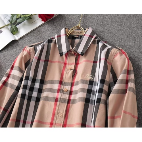 Replica Burberry Shirts Long Sleeved For Women #1192289 $36.00 USD for Wholesale