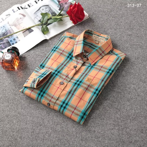 Replica Burberry Shirts Long Sleeved For Women #1192299 $38.00 USD for Wholesale