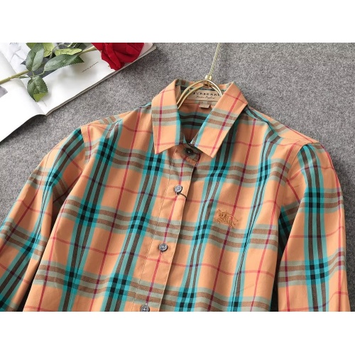 Replica Burberry Shirts Long Sleeved For Women #1192299 $38.00 USD for Wholesale