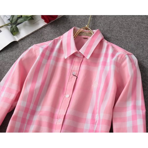 Replica Burberry Shirts Long Sleeved For Women #1192302 $38.00 USD for Wholesale