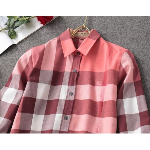 Replica Burberry Shirts Long Sleeved For Women #1192308 $38.00 USD for Wholesale