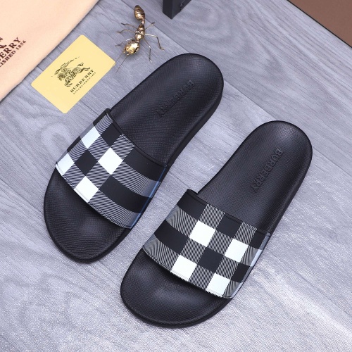 Replica Burberry Slippers For Men #1195423 $42.00 USD for Wholesale