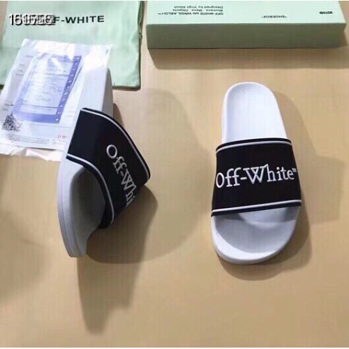 Replica Off-White Slippers For Women #1195435 $45.00 USD for Wholesale