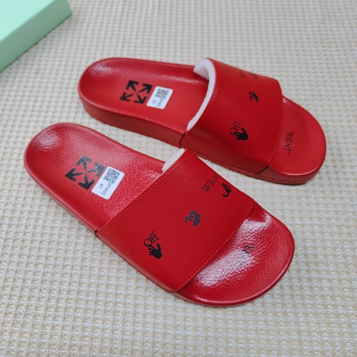 Replica Off-White Slippers For Men #1195444 $45.00 USD for Wholesale