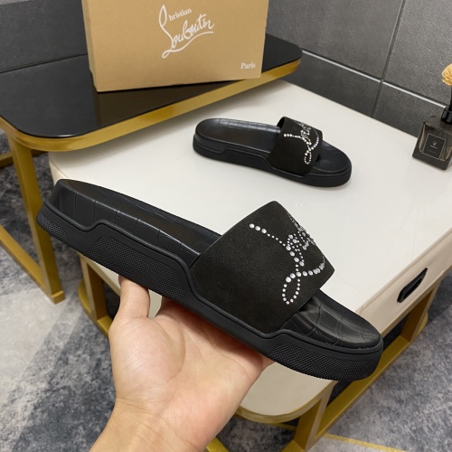 Replica Christian Louboutin CL Slippers For Men #1195459 $64.00 USD for Wholesale