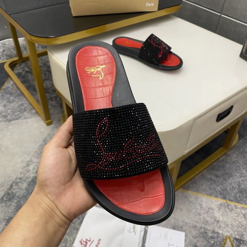 Replica Christian Louboutin CL Slippers For Men #1195464 $56.00 USD for Wholesale