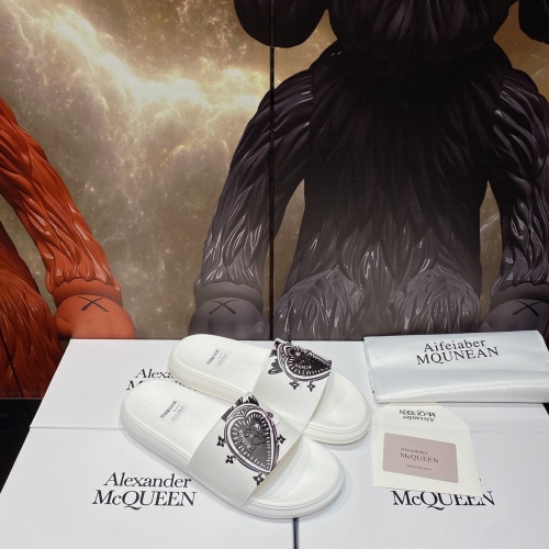 Replica Alexander McQueen Slippers For Men #1195623 $45.00 USD for Wholesale