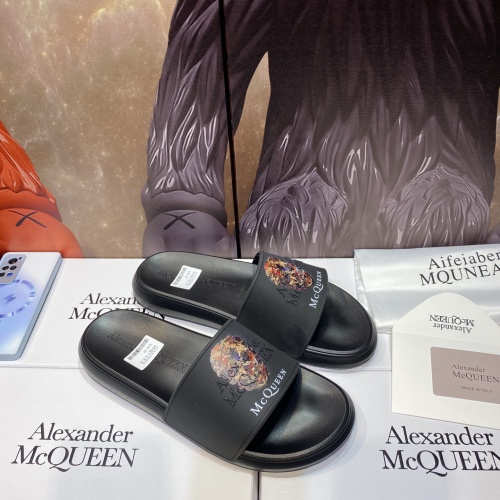 Replica Alexander McQueen Slippers For Men #1195635 $45.00 USD for Wholesale