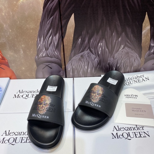 Replica Alexander McQueen Slippers For Men #1195635 $45.00 USD for Wholesale