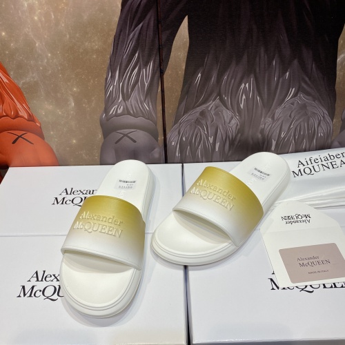 Replica Alexander McQueen Slippers For Men #1195639 $45.00 USD for Wholesale