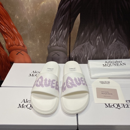 Replica Alexander McQueen Slippers For Men #1195641 $45.00 USD for Wholesale