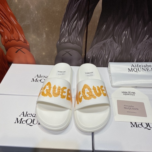 Replica Alexander McQueen Slippers For Men #1195642 $45.00 USD for Wholesale