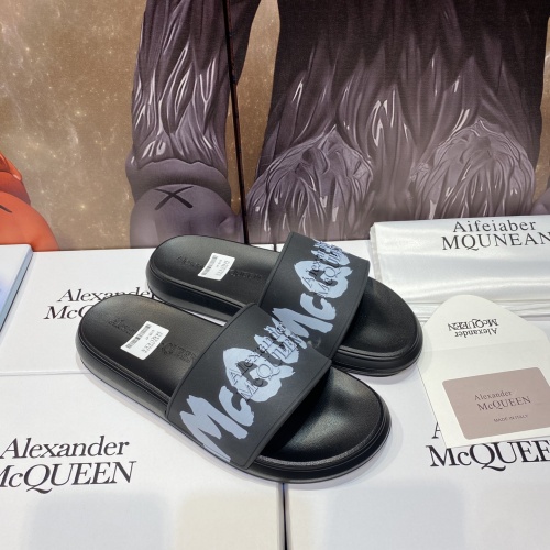 Replica Alexander McQueen Slippers For Men #1195647 $45.00 USD for Wholesale