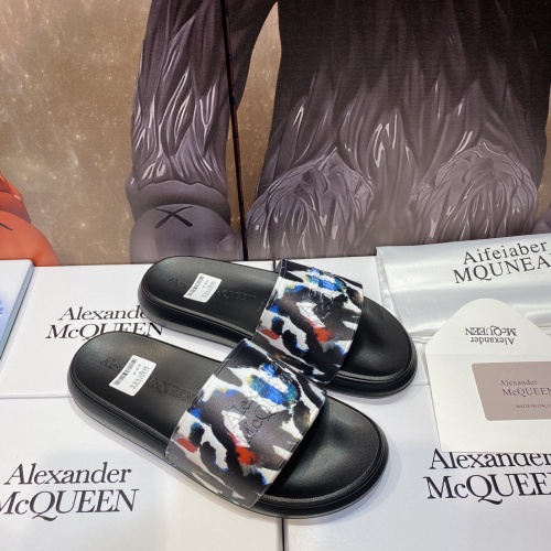 Replica Alexander McQueen Slippers For Men #1195649 $45.00 USD for Wholesale