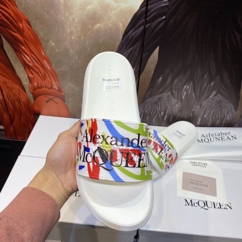 Replica Alexander McQueen Slippers For Men #1195650 $45.00 USD for Wholesale