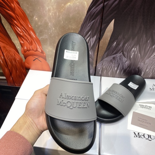 Replica Alexander McQueen Slippers For Men #1195651 $45.00 USD for Wholesale