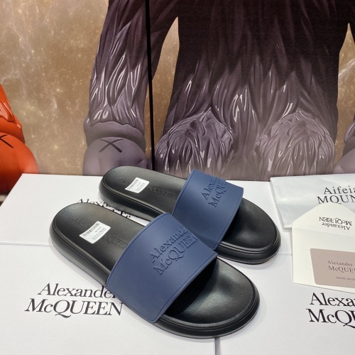 Replica Alexander McQueen Slippers For Men #1195654 $45.00 USD for Wholesale