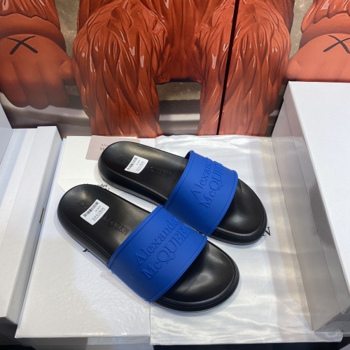 Replica Alexander McQueen Slippers For Men #1195655 $45.00 USD for Wholesale