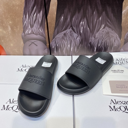 Replica Alexander McQueen Slippers For Men #1195658 $45.00 USD for Wholesale