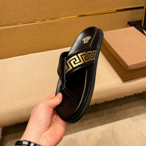 Replica Versace Slippers For Men #1196018 $45.00 USD for Wholesale