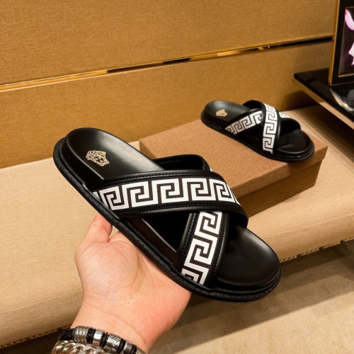 Replica Versace Slippers For Men #1196021 $45.00 USD for Wholesale