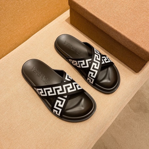 Replica Versace Slippers For Men #1196024 $52.00 USD for Wholesale