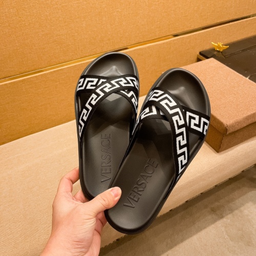 Replica Versace Slippers For Men #1196024 $52.00 USD for Wholesale