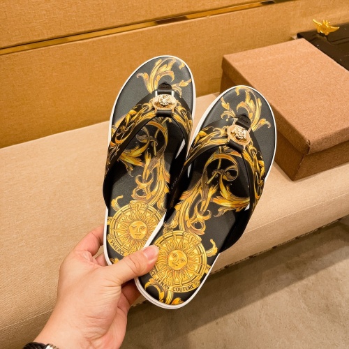 Replica Versace Slippers For Men #1196039 $48.00 USD for Wholesale