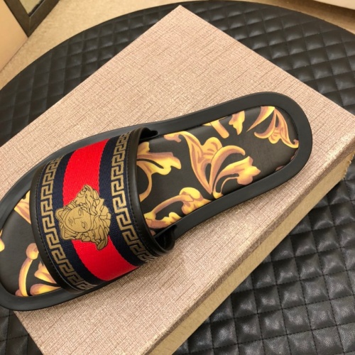 Replica Versace Slippers For Men #1196051 $48.00 USD for Wholesale