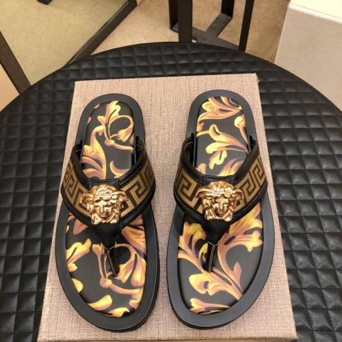 Replica Versace Slippers For Men #1196057 $48.00 USD for Wholesale