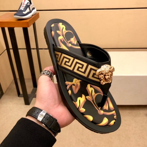 Replica Versace Slippers For Men #1196057 $48.00 USD for Wholesale