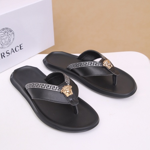 Replica Versace Slippers For Men #1196108 $42.00 USD for Wholesale